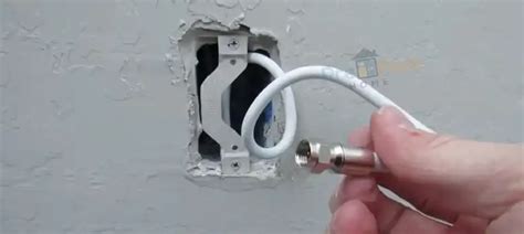 running coax through exterior wall